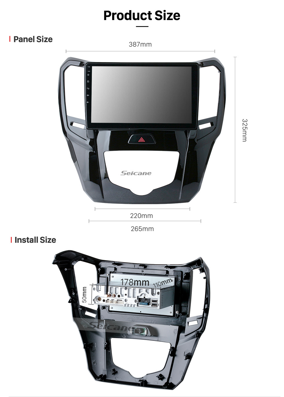 Seicane Android 11.0 für Haval H1 Great Wall M4 RHD 2014-2021 Radio HD Touchscreen 10,1 Zoll mit AUX Bluetooth GPS Navigationssystem Carplay-Unterstützung 1080P Video Seicane Android 11.0 für Haval H1 Great Wall M4 RHD 2014-2021 Radio HD Touchscreen 10,1 Zoll mit AUX Bluetooth GPS Navigationssystem Carplay-Unterstützung 1080P Video
