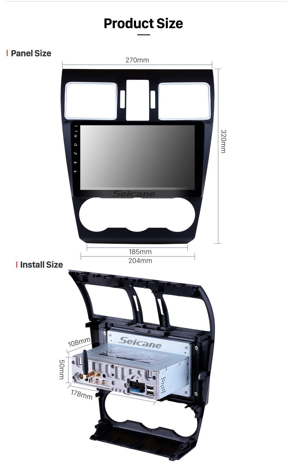 Seicane Android 9.0 9 Inch HD Touchscreen In Dash Radio Head Unit For 2014 2015 2016 Subaru Forester GPS Navigation Bluetooth Music USB Audio System Support Backup Camera Digital TV 1080P Video DVR Steering Wheel Control Seicane Android 9.0 9 Inch HD Touchscreen In Dash Radio Head Unit For 2014 2015 2016 Subaru Forester GPS Navigation Bluetooth Music USB Audio System Support Backup Camera Digital TV 1080P Video DVR Steering Wheel Control