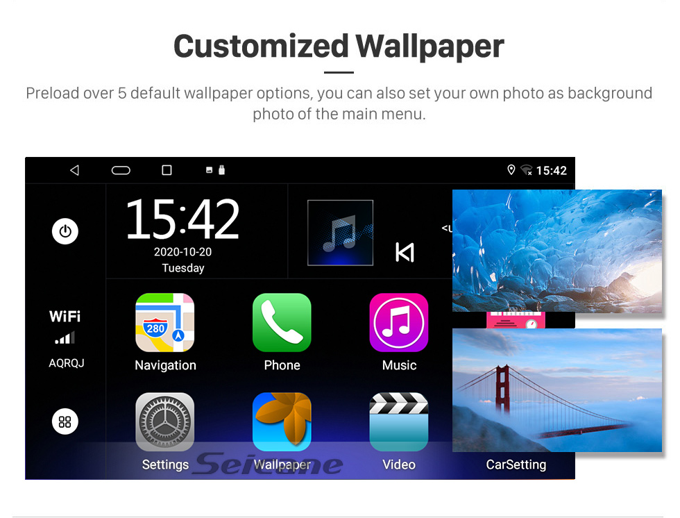 Seicane Android 10.0 HD Touchscreen 9 inch for 2012-2015 FAW V5 Radio GPS Navigation System with Bluetooth support Carplay Rear camera