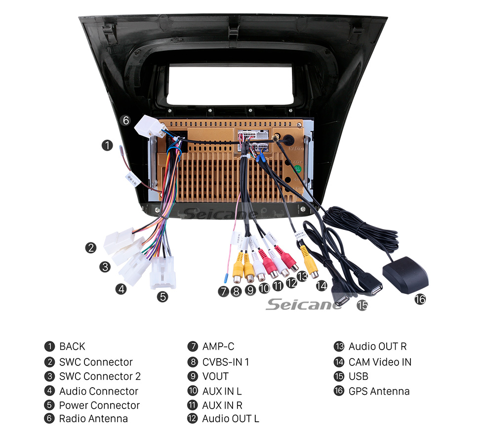 Seicane For MITSUBISHI PAJERO SPORT Triton 2014 Radio Android 10.0 HD Touchscreen 7 inch GPS Navigation System with WIFI Bluetooth support Carplay DVR Seicane For MITSUBISHI PAJERO SPORT Triton 2014 Radio Android 10.0 HD Touchscreen 7 inch GPS Navigation System with WIFI Bluetooth support Carplay DVR