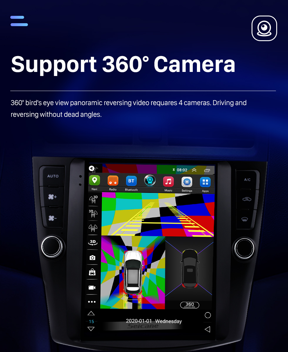 Seicane HD Touchscreen 9.7 inch Android 10.0 Aftermarket GPS Navigation Radio for 2003-2007 Honda Accord 7 with Bluetooth Phone AUX FM Steering Wheel Control support DVD 1080P Video OBD2 Seicane HD Touchscreen 9.7 inch Android 10.0 Aftermarket GPS Navigation Radio for 2003-2007 Honda Accord 7 with Bluetooth Phone AUX FM Steering Wheel Control support DVD 1080P Video OBD2
