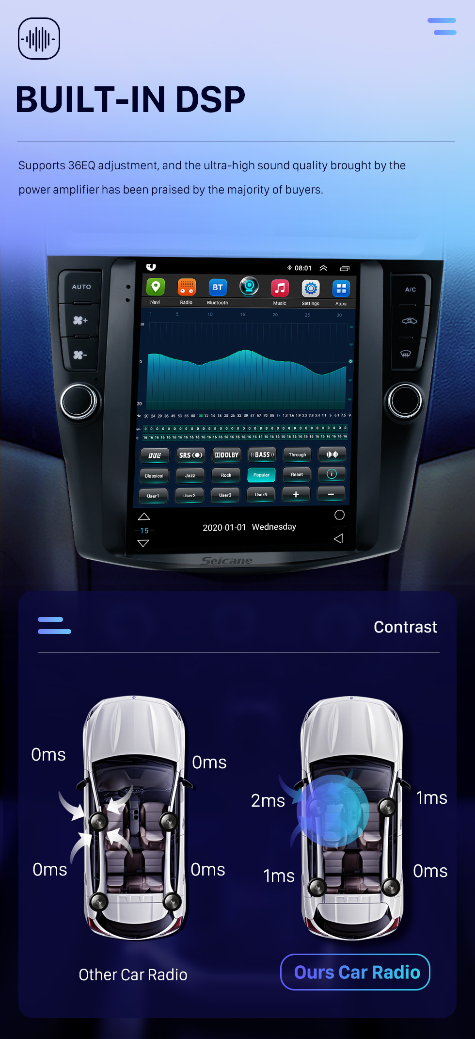 Seicane HD Touchscreen 9.7 inch Android 10.0 Aftermarket GPS Navigation Radio for 2003-2007 Honda Accord 7 with Bluetooth Phone AUX FM Steering Wheel Control support DVD 1080P Video OBD2 Seicane HD Touchscreen 9.7 inch Android 10.0 Aftermarket GPS Navigation Radio for 2003-2007 Honda Accord 7 with Bluetooth Phone AUX FM Steering Wheel Control support DVD 1080P Video OBD2