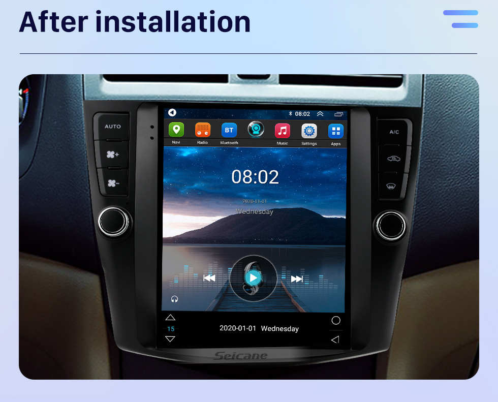 Seicane HD Touchscreen 9.7 inch Android 10.0 Aftermarket GPS Navigation Radio for 2003-2007 Honda Accord 7 with Bluetooth Phone AUX FM Steering Wheel Control support DVD 1080P Video OBD2 Seicane HD Touchscreen 9.7 inch Android 10.0 Aftermarket GPS Navigation Radio for 2003-2007 Honda Accord 7 with Bluetooth Phone AUX FM Steering Wheel Control support DVD 1080P Video OBD2