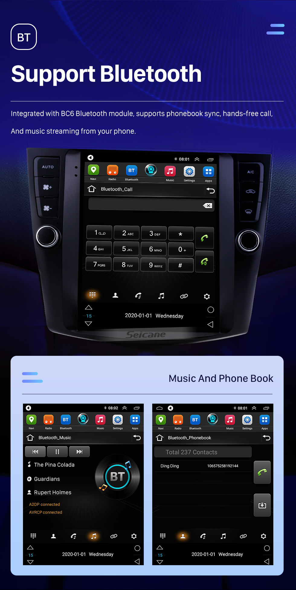 Seicane HD Touchscreen 9.7 inch Android 10.0 Aftermarket GPS Navigation Radio for 2003-2007 Honda Accord 7 with Bluetooth Phone AUX FM Steering Wheel Control support DVD 1080P Video OBD2 Seicane HD Touchscreen 9.7 inch Android 10.0 Aftermarket GPS Navigation Radio for 2003-2007 Honda Accord 7 with Bluetooth Phone AUX FM Steering Wheel Control support DVD 1080P Video OBD2