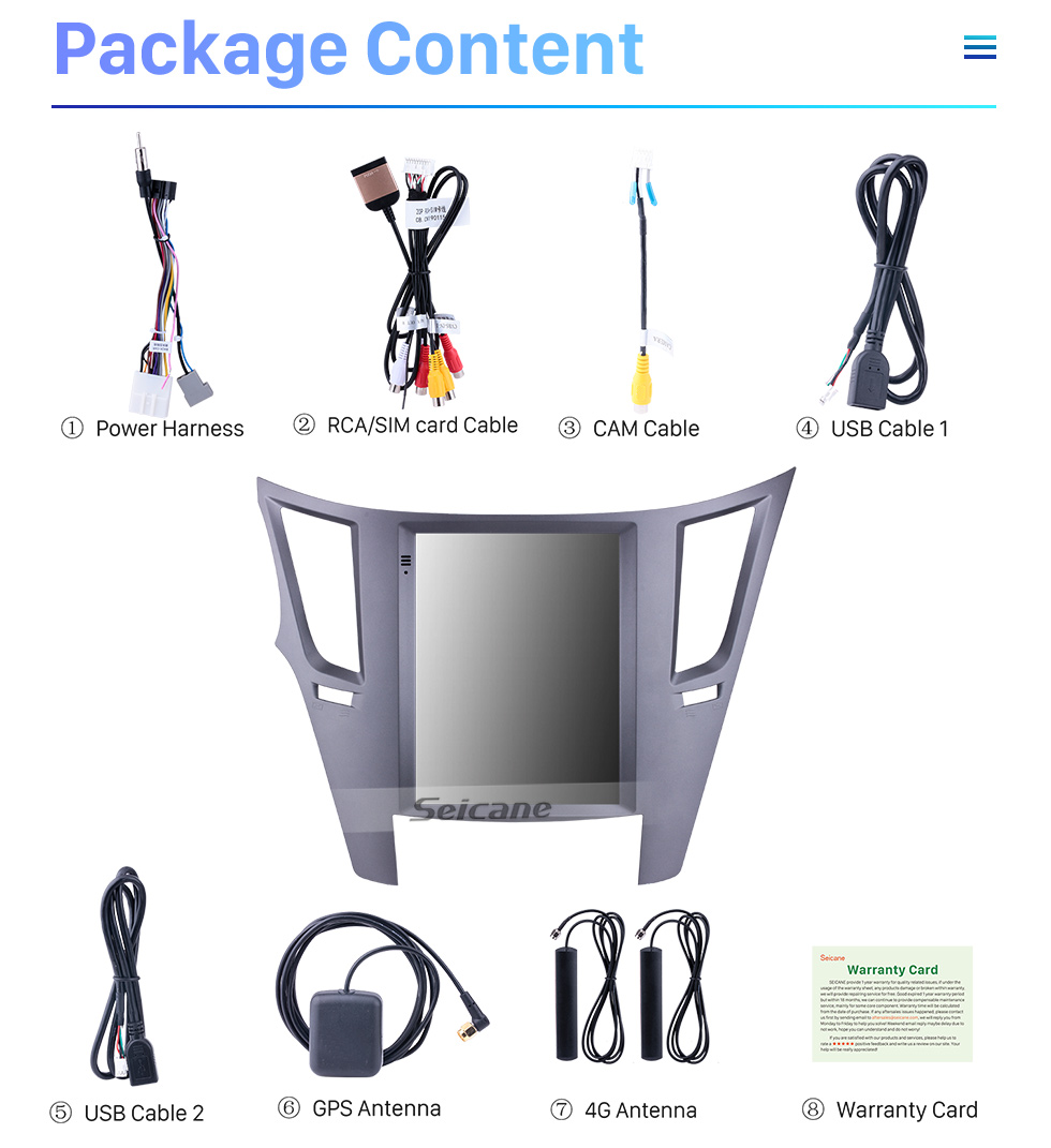 Seicane Aftermarket 9.7 pouces Android 10.0 Radio pour Subaru Outback 2010-2014 Navigation GPS HD Écran Tactile Stéréo Bluetooth USB MP4 Musique Lien Miroir SWC 4G WIFI Seicane Aftermarket 9.7 pouces Android 10.0 Radio pour Subaru Outback 2010-2014 Navigation GPS HD Écran Tactile Stéréo Bluetooth USB MP4 Musique Lien Miroir SWC 4G WIFI