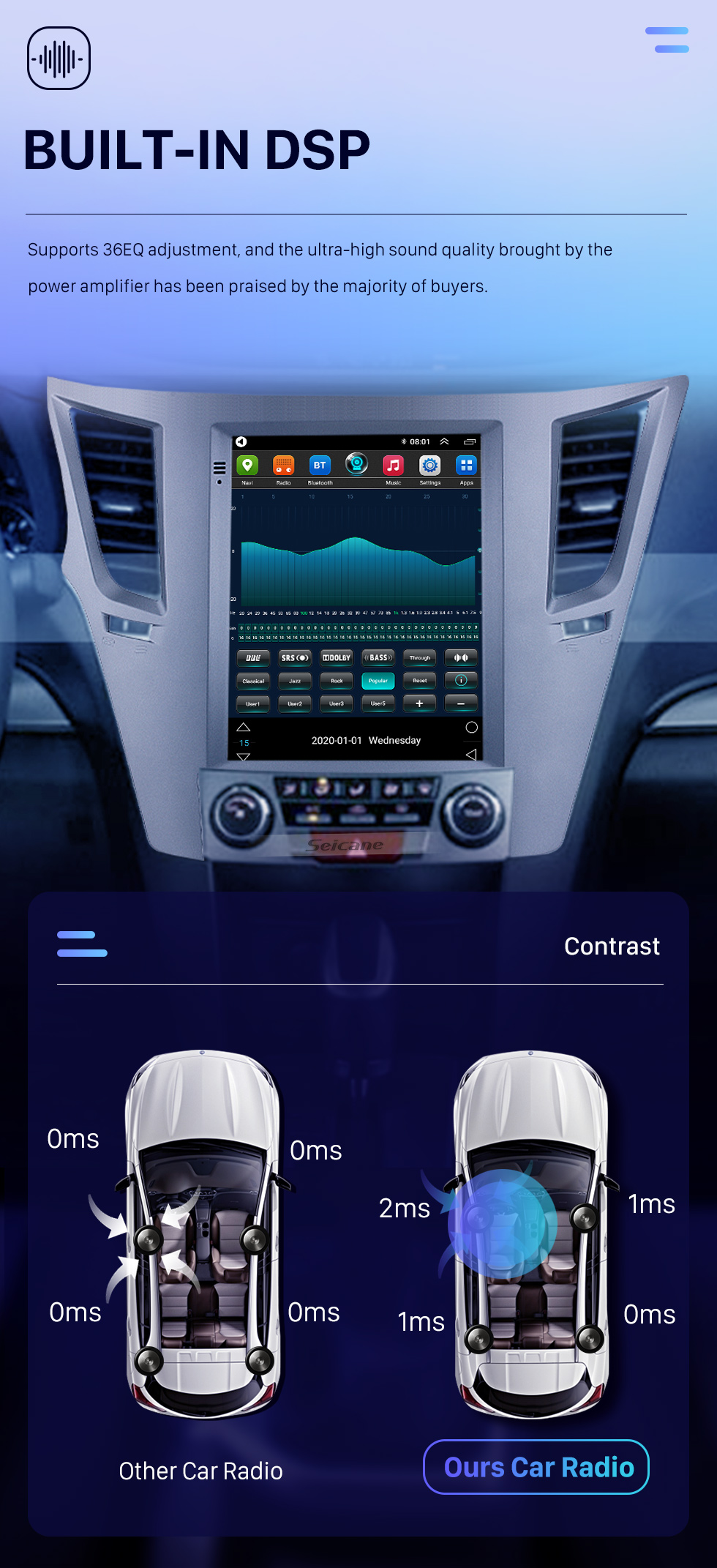 Seicane Aftermarket 9.7 pouces Android 10.0 Radio pour Subaru Outback 2010-2014 Navigation GPS HD Écran Tactile Stéréo Bluetooth USB MP4 Musique Lien Miroir SWC 4G WIFI Seicane Aftermarket 9.7 pouces Android 10.0 Radio pour Subaru Outback 2010-2014 Navigation GPS HD Écran Tactile Stéréo Bluetooth USB MP4 Musique Lien Miroir SWC 4G WIFI