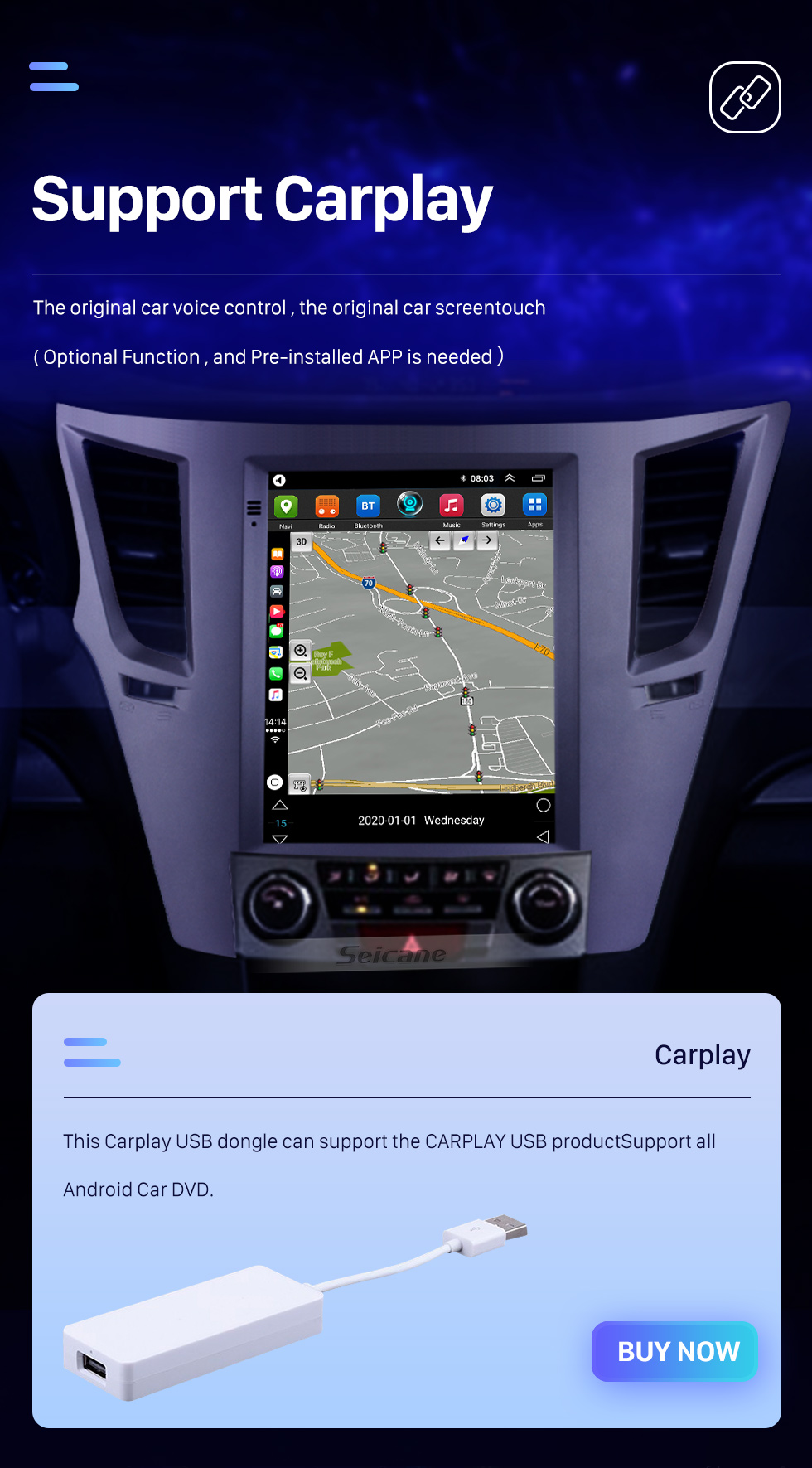 Seicane Aftermarket 9.7 pouces Android 10.0 Radio pour Subaru Outback 2010-2014 Navigation GPS HD Écran Tactile Stéréo Bluetooth USB MP4 Musique Lien Miroir SWC 4G WIFI Seicane Aftermarket 9.7 pouces Android 10.0 Radio pour Subaru Outback 2010-2014 Navigation GPS HD Écran Tactile Stéréo Bluetooth USB MP4 Musique Lien Miroir SWC 4G WIFI