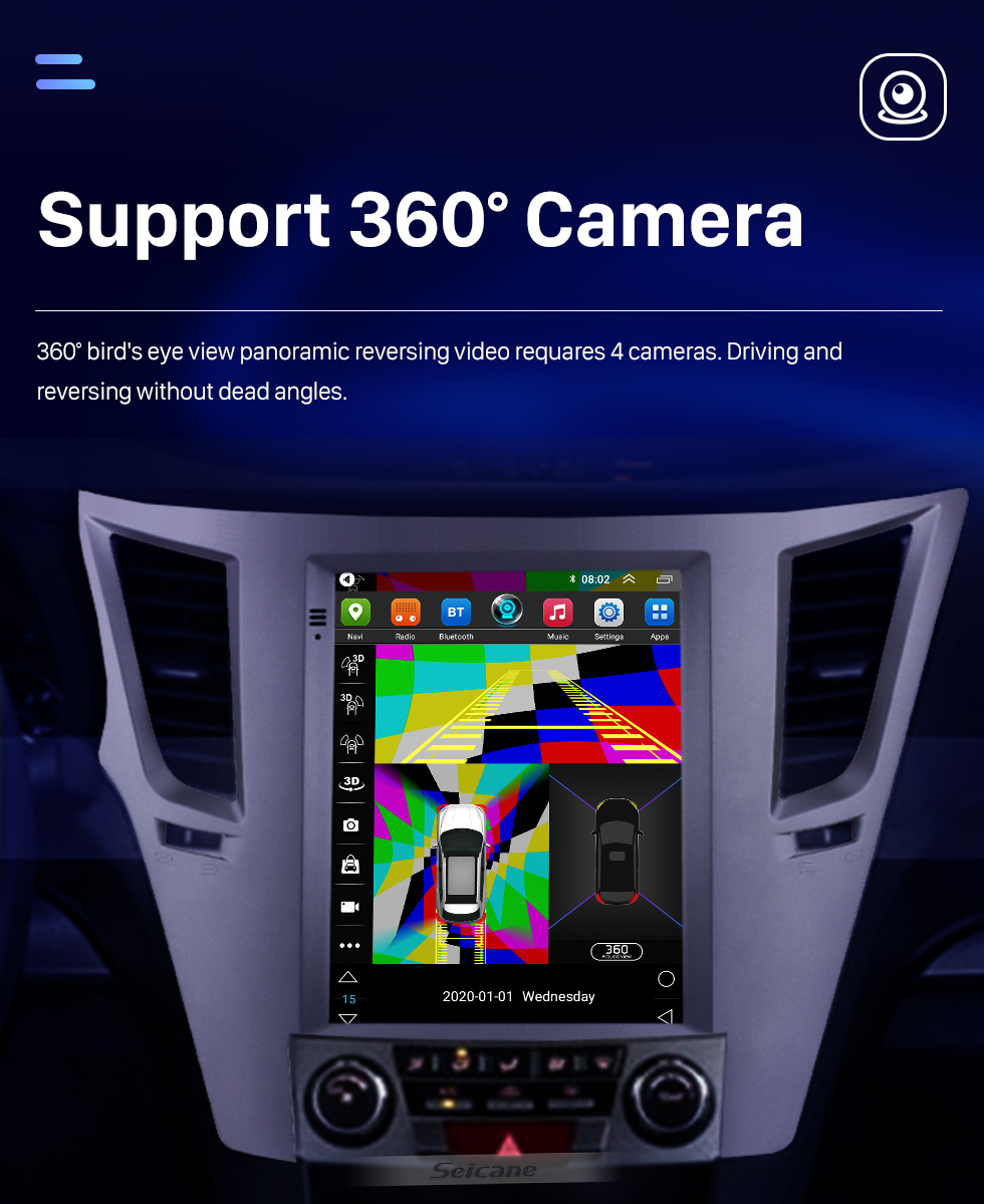 Seicane Aftermarket 9.7 pouces Android 10.0 Radio pour Subaru Outback 2010-2014 Navigation GPS HD Écran Tactile Stéréo Bluetooth USB MP4 Musique Lien Miroir SWC 4G WIFI Seicane Aftermarket 9.7 pouces Android 10.0 Radio pour Subaru Outback 2010-2014 Navigation GPS HD Écran Tactile Stéréo Bluetooth USB MP4 Musique Lien Miroir SWC 4G WIFI