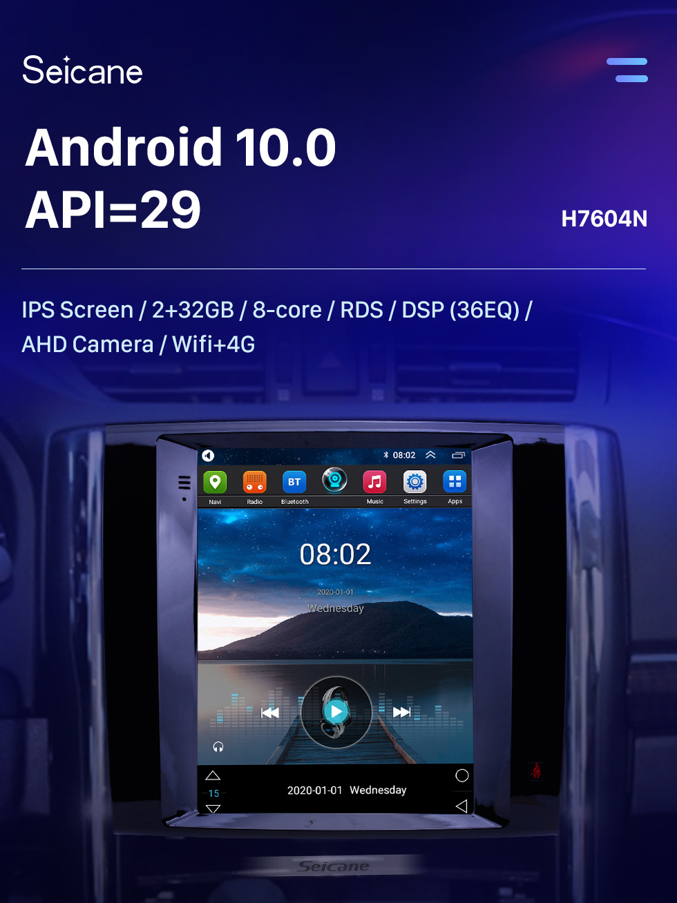 Seicane 9.7 inch Android 10.0 2013 Toyota Reiz GPS Navigation Radio with HD Touchscreen Bluetooth Music support Carplay Mirror Link Seicane 9.7 inch Android 10.0 2013 Toyota Reiz GPS Navigation Radio with HD Touchscreen Bluetooth Music support Carplay Mirror Link