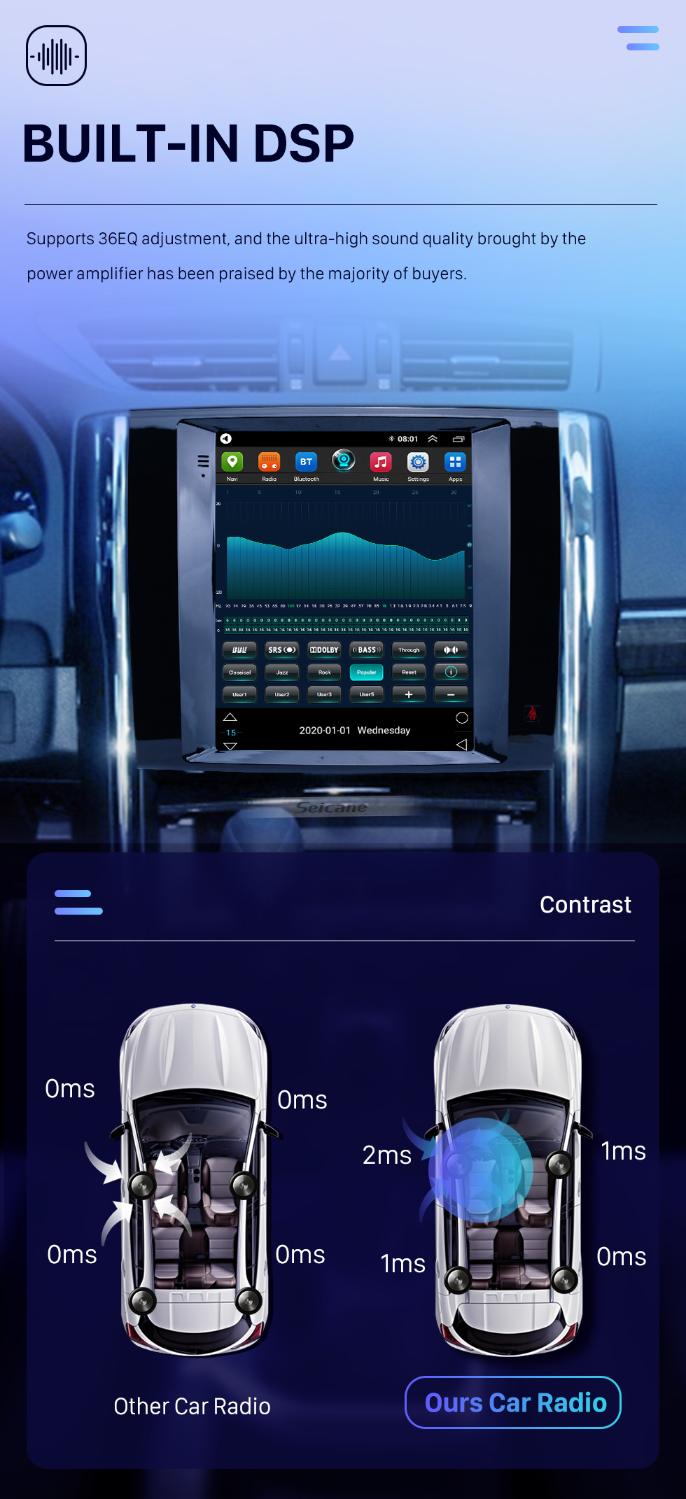 Seicane 9.7 inch Android 10.0 2013 Toyota Reiz GPS Navigation Radio with HD Touchscreen Bluetooth Music support Carplay Mirror Link Seicane 9.7 inch Android 10.0 2013 Toyota Reiz GPS Navigation Radio with HD Touchscreen Bluetooth Music support Carplay Mirror Link