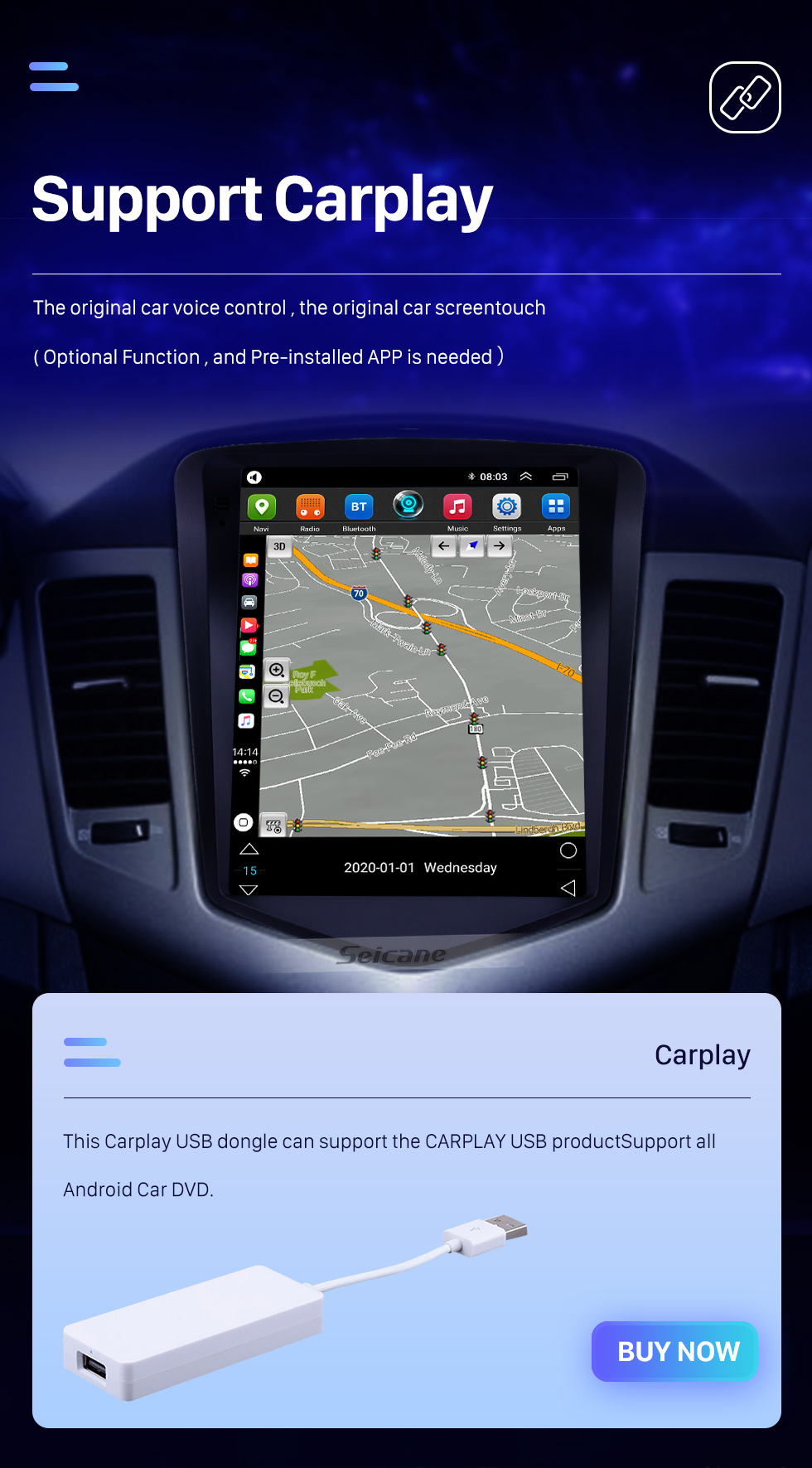 Seicane OEM 9.7 inch Android 10.0 for chevy Chevrolet Classic Cruze 2008-2013 GPS Navigation Radio with Touchscreen Bluetooth WIFI support TPMS Carplay Seicane OEM 9.7 inch Android 10.0 for chevy Chevrolet Classic Cruze 2008-2013 GPS Navigation Radio with Touchscreen Bluetooth WIFI support TPMS Carplay