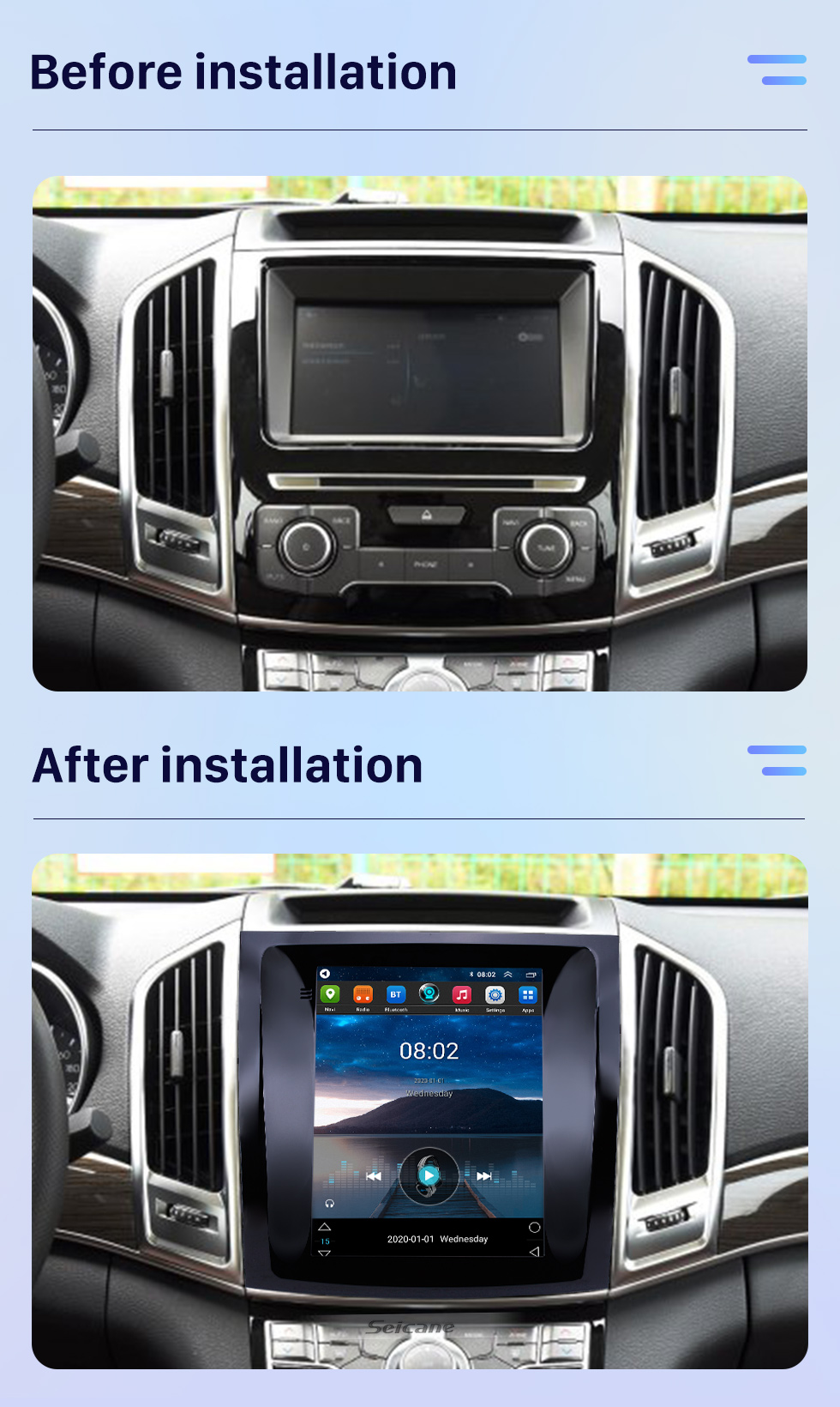 Seicane OEM 9.7 inch Android 10.0 2015-2017 Great Wall Haval H9 GPS Navigation Radio with Touchscreen Bluetooth WIFI support TPMS Carplay DAB+ Seicane OEM 9.7 inch Android 10.0 2015-2017 Great Wall Haval H9 GPS Navigation Radio with Touchscreen Bluetooth WIFI support TPMS Carplay DAB+