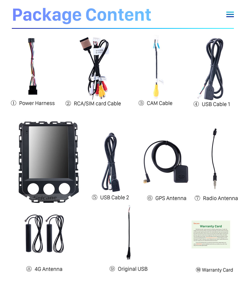 Seicane 2020 SGMW BaoJun 530 9.7 pouces Android 9.1 Radio de navigation GPS avec écran tactile HD Bluetooth WIFI Prise en charge AUX Caméra de recul Carplay Seicane 2020 SGMW BaoJun 530 9.7 pouces Android 9.1 Radio de navigation GPS avec écran tactile HD Bluetooth WIFI Prise en charge AUX Caméra de recul Carplay
