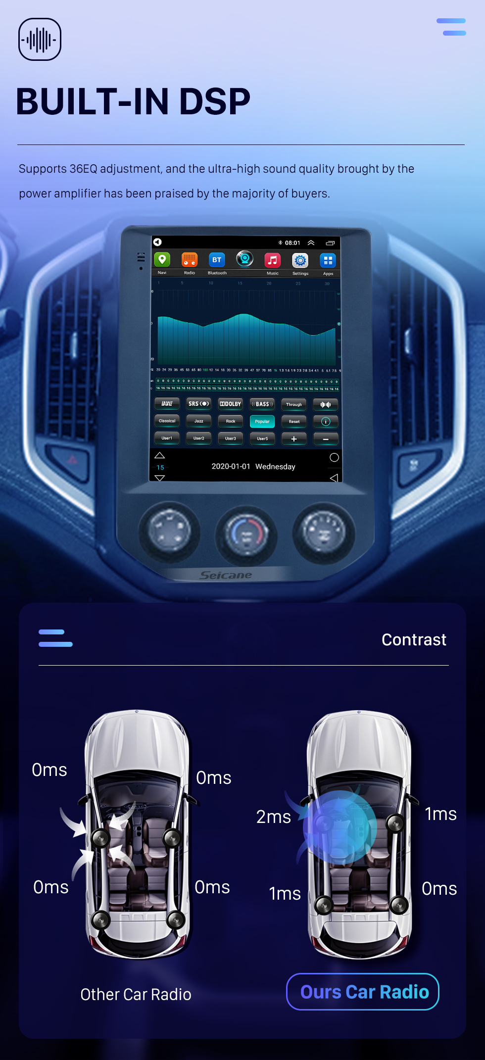 Seicane 2020 SGMW BaoJun 530 9.7 pouces Android 9.1 Radio de navigation GPS avec écran tactile HD Bluetooth WIFI Prise en charge AUX Caméra de recul Carplay Seicane 2020 SGMW BaoJun 530 9.7 pouces Android 9.1 Radio de navigation GPS avec écran tactile HD Bluetooth WIFI Prise en charge AUX Caméra de recul Carplay