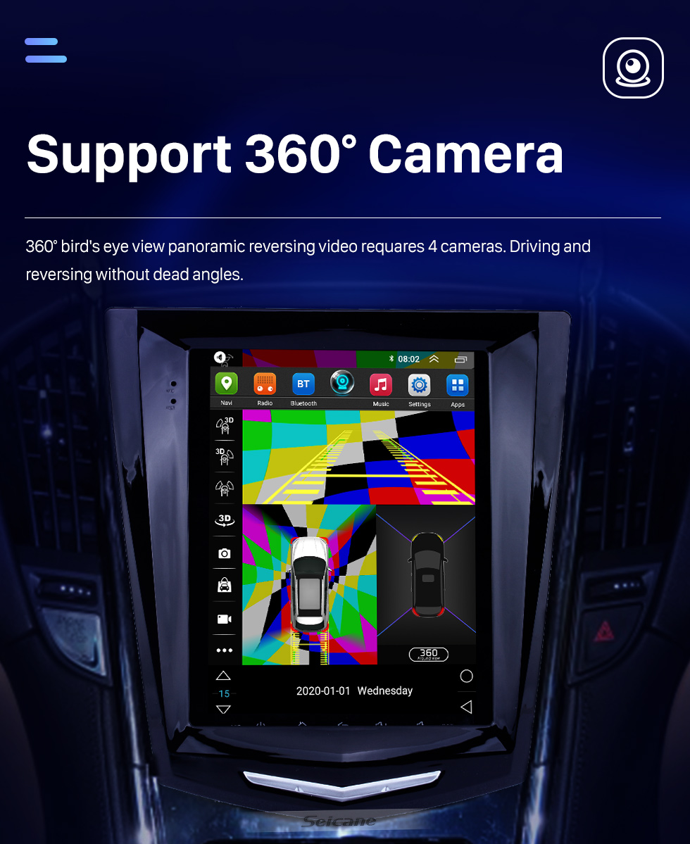 Seicane 9.7 inch HD Touchscreen Android 10.0 car Stereo for Cadillac ATS XTS ATSL SRX CTS 2011-2019 Navigation system BT Wifi Mirror Link USB support DVD Player Carplay 4G Seicane 9.7 inch HD Touchscreen Android 10.0 car Stereo for Cadillac ATS XTS ATSL SRX CTS 2011-2019 Navigation system BT Wifi Mirror Link USB support DVD Player Carplay 4G