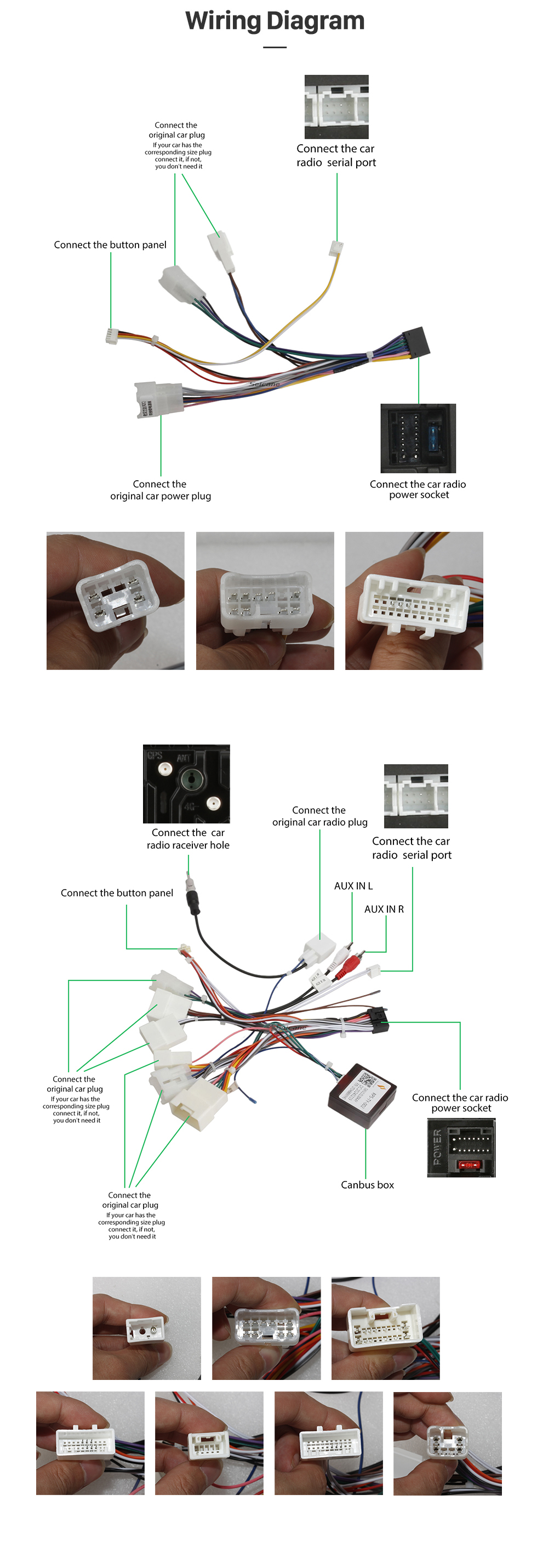 Seicane OEM 9 pouces Android 13.0 pour 2009-2014 TOYOTA Highlander Radio avec système de navigation GPS à écran tactile Bluetooth HD prenant en charge Carplay DAB +