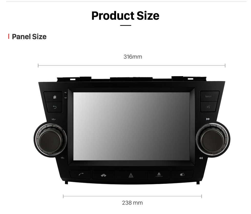 Seicane Android 13.0 para 2009-2014 TOYOTA Highlander Radio 9 polegadas sistema de navegação gps com bluetooth hd touchscreen suporte carplay swc