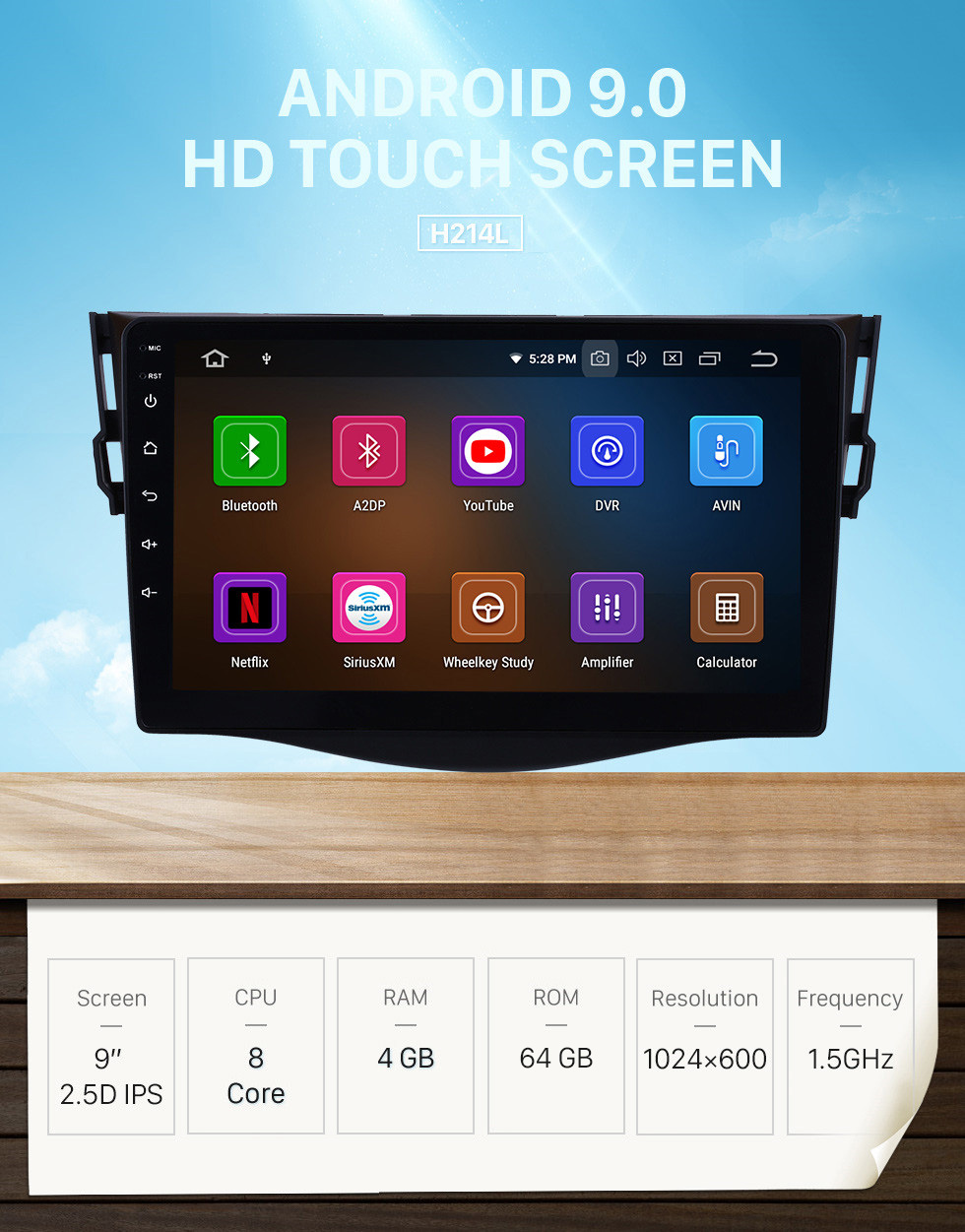 Seicane OEM GPS Navigation Stereo Android 9.0 Multimedia Player for 2007-2011 Toyota RAV4 9 inch HD Touchscreen Radio Bluetooth Phone Music USB Carplay WIFI Steering Wheel Control Rearview AUX Seicane OEM GPS Navigation Stereo Android 9.0 Multimedia Player for 2007-2011 Toyota RAV4 9 inch HD Touchscreen Radio Bluetooth Phone Music USB Carplay WIFI Steering Wheel Control Rearview AUX