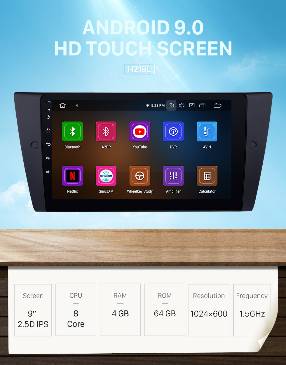 Seicane OEM GPS Navigation system 9 inch HD Touchscreen Android 9.0 Radio for 2005-2012 BMW 3 Series E90 E91 E92 E93 316i 318i 320i 320si 323i 325i 328i 330i 335i 335is M3 316d 318d 320d 325d 330d 335d with bluetooth WIFI USB Steering Wheel Control Seicane OEM GPS Navigation system 9 inch HD Touchscreen Android 9.0 Radio for 2005-2012 BMW 3 Series E90 E91 E92 E93 316i 318i 320i 320si 323i 325i 328i 330i 335i 335is M3 316d 318d 320d 325d 330d 335d with bluetooth WIFI USB Steering Wheel Control