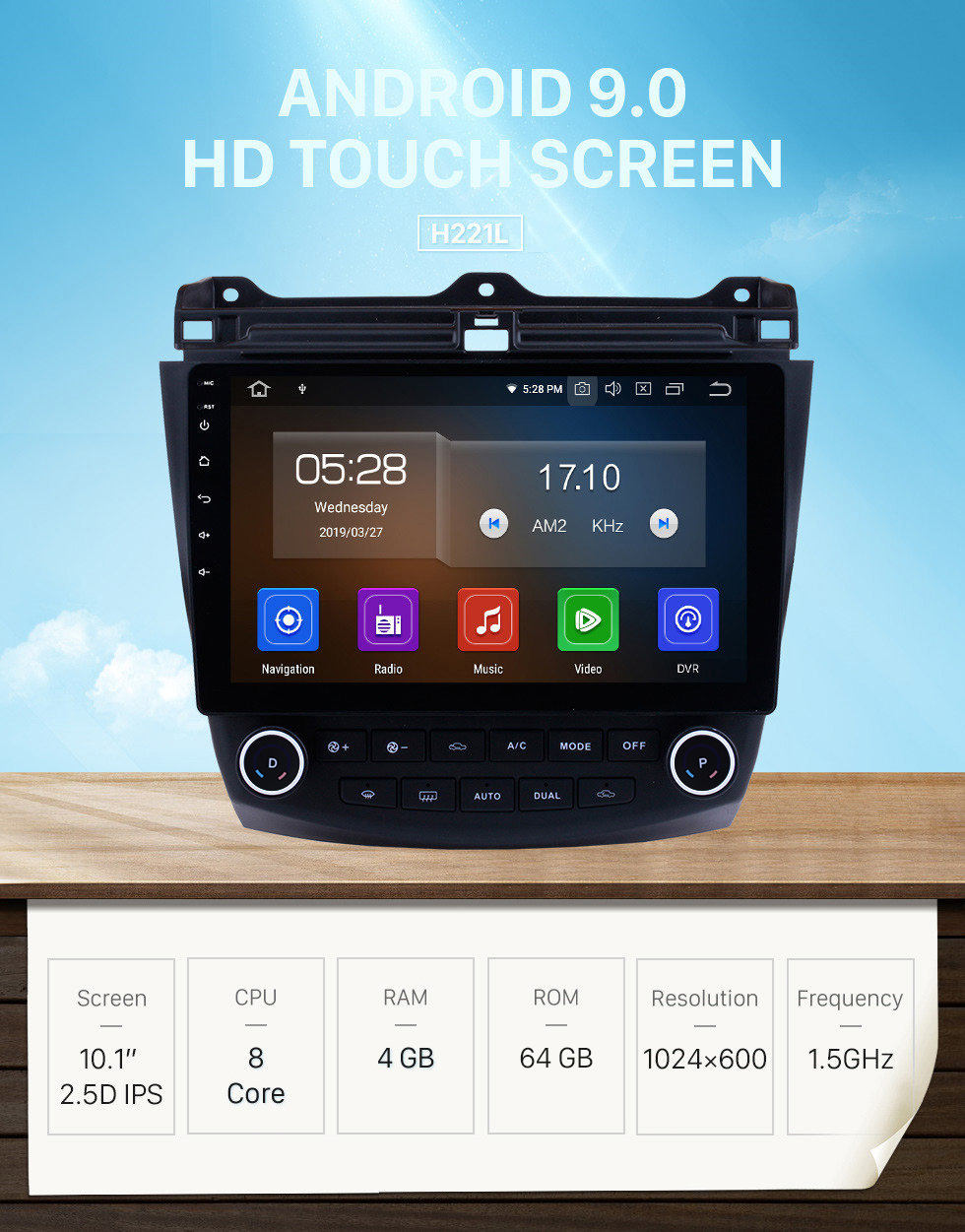 Seicane 10.1 inch Android 9.0 2003-2007 Honda Accord 7 Radio Bluetooth GPS Navigation System with Car Rearview Camera 3G WiFi Mirror Link OBD2 1080P Video Steering Wheel Control Seicane 10.1 inch Android 9.0 2003-2007 Honda Accord 7 Radio Bluetooth GPS Navigation System with Car Rearview Camera 3G WiFi Mirror Link OBD2 1080P Video Steering Wheel Control
