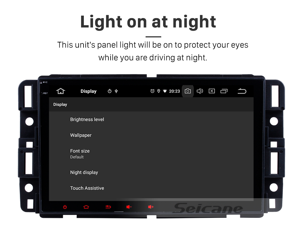 Seicane 8 Zoll Android 9.0 Nachrüst Radio HD Touchscreen Head Unit Für 2007 2008 2009 2010 2011 GMC Yukon Denali Auto Stereo GPS Navigationssystem Bluetooth Telefon Wlan Unterstützung OBDII DVR USB Lenkradsteuerung Rückfahrkamera Seicane 8 Zoll Android 9.0 Nachrüst Radio HD Touchscreen Head Unit Für 2007 2008 2009 2010 2011 GMC Yukon Denali Auto Stereo GPS Navigationssystem Bluetooth Telefon Wlan Unterstützung OBDII DVR USB Lenkradsteuerung Rückfahrkamera