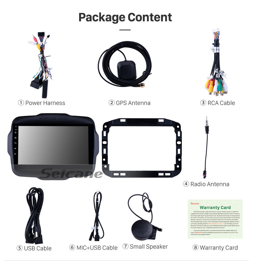 Seicane 9 polegada 2016 Jeep RENEGADE HD Tela Sensível Ao Toque Android 9.0 Sistema de Navegação GPS de Rádio Suporte 3G WIFI Bluetooth Controle de Volante DVR AUX OBD2 Câmera Traseira Seicane 9 polegada 2016 Jeep RENEGADE HD Tela Sensível Ao Toque Android 9.0 Sistema de Navegação GPS de Rádio Suporte 3G WIFI Bluetooth Controle de Volante DVR AUX OBD2 Câmera Traseira