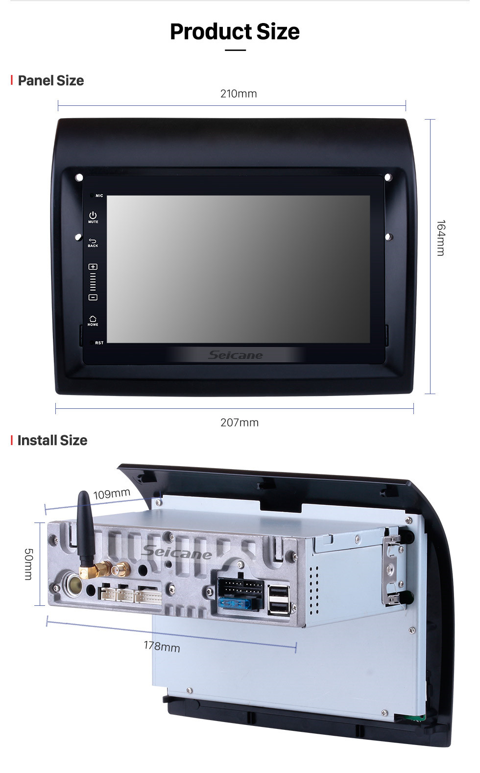 Seicane 2007-2016 Fiat Ducato Aftermarket 7 Zoll Android 9.0 Radio DVD Multimedia Player GPS Navigationssystem Upgrate Headunit mit Bluetooth Musik 3G Wifi Spiegel Link Lenkradsteuerung Rückfahrkamera DVR OBD2 DAB + Seicane 2007-2016 Fiat Ducato Aftermarket 7 Zoll Android 9.0 Radio DVD Multimedia Player GPS Navigationssystem Upgrate Headunit mit Bluetooth Musik 3G Wifi Spiegel Link Lenkradsteuerung Rückfahrkamera DVR OBD2 DAB +