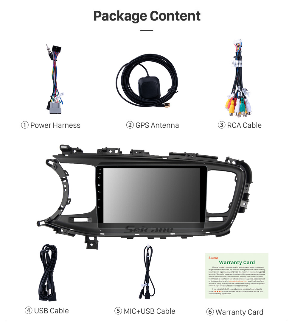 Seicane Para Kia K5 LHD 2013-2015 Rádio Android 11.0 HD Touchscreen Sistema de navegação GPS de 9 polegadas com WIFI Bluetooth compatível com Carplay DVR Seicane Para Kia K5 LHD 2013-2015 Rádio Android 11.0 HD Touchscreen Sistema de navegação GPS de 9 polegadas com WIFI Bluetooth compatível com Carplay DVR