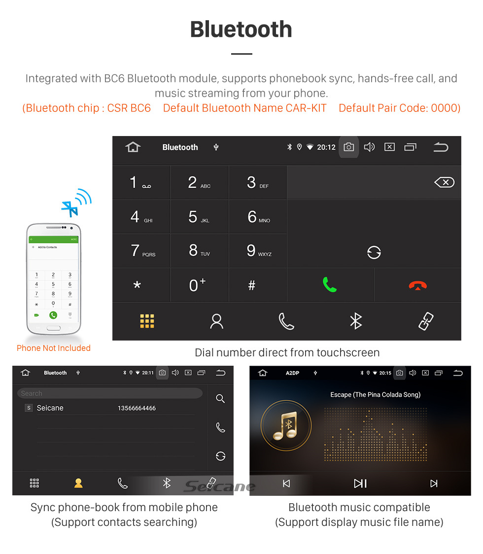 Seicane Para Kia K5 LHD 2013-2015 Rádio Android 11.0 HD Touchscreen Sistema de navegação GPS de 9 polegadas com WIFI Bluetooth compatível com Carplay DVR Seicane Para Kia K5 LHD 2013-2015 Rádio Android 11.0 HD Touchscreen Sistema de navegação GPS de 9 polegadas com WIFI Bluetooth compatível com Carplay DVR