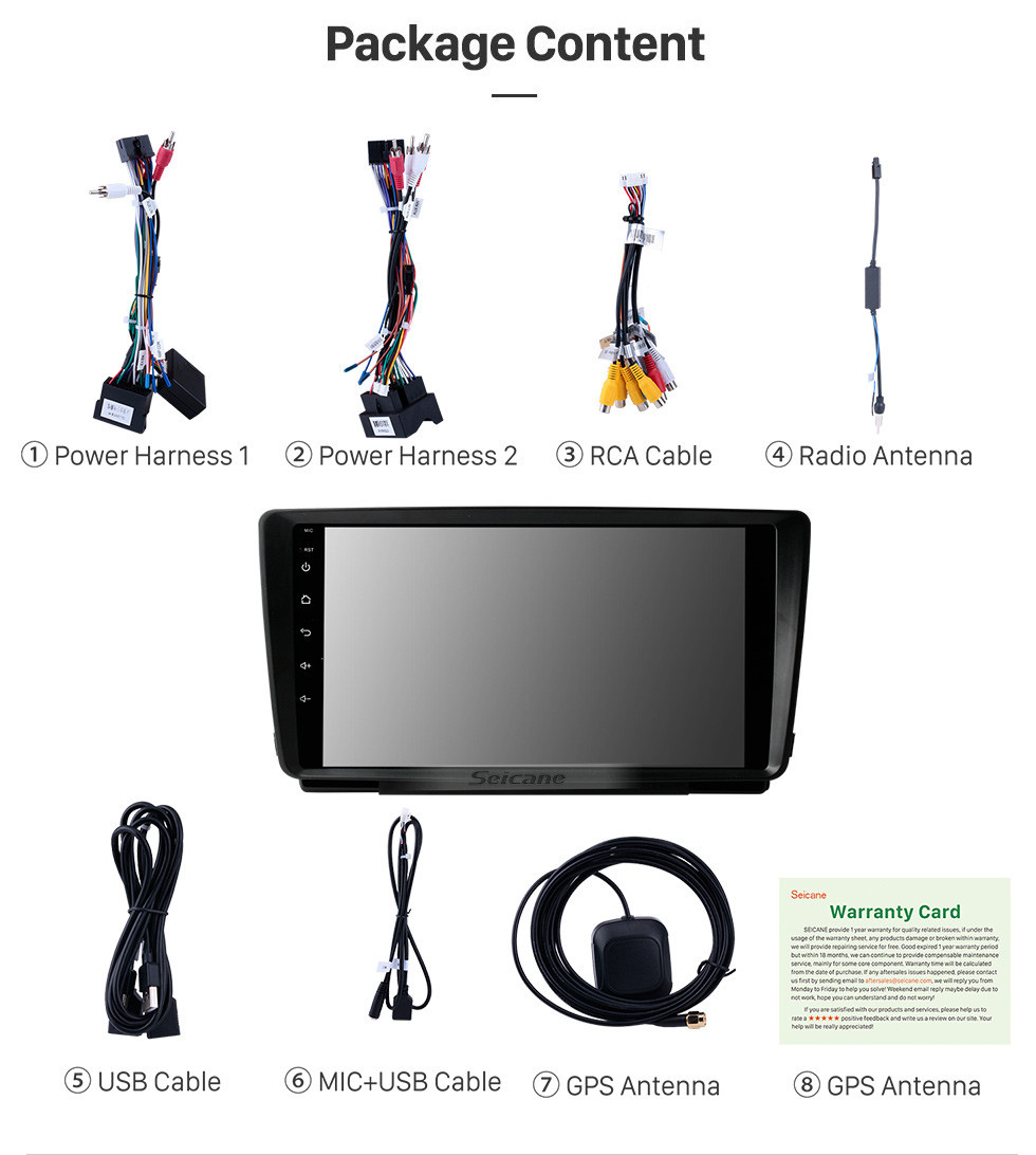 Seicane HD Touchscreen 9 Zoll Android 11.0 Für SKODA OCTAVIA 2014 Radio GPS Navigationssystem Bluetooth Carplay Unterstützung Backup-Kamera Seicane HD Touchscreen 9 Zoll Android 11.0 Für SKODA OCTAVIA 2014 Radio GPS Navigationssystem Bluetooth Carplay Unterstützung Backup-Kamera