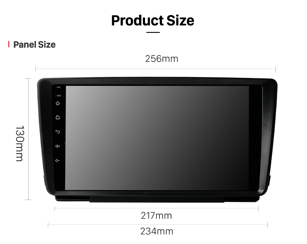 Seicane Android 10.0 HD Touchscreen de 9 polegadas para SKODA OCTAVIA 2014 Sistema de navegação GPS por rádio com suporte para Bluetooth Câmera traseira Carplay