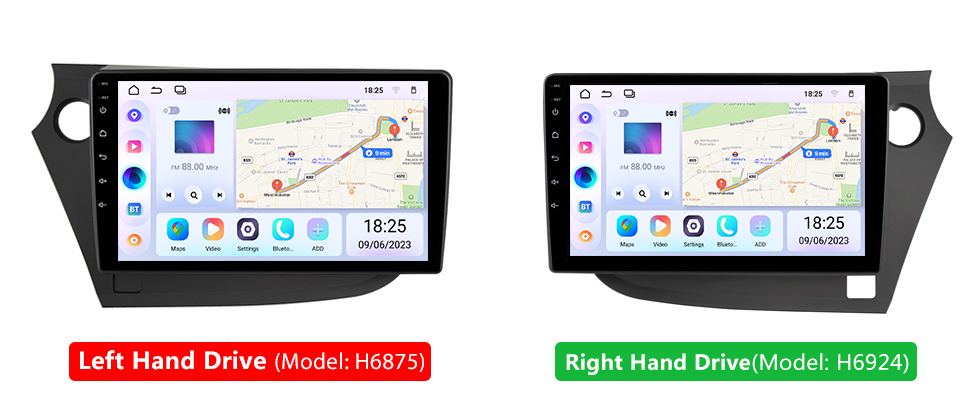 Seicane Écran tactile HD de 9 pouces pour 2009-2021 HONDA INSIGHT LHD autoradio stéréo Bluetooth Android voiture GPS Navigation Support DVR Seicane Écran tactile HD de 9 pouces pour 2009-2021 HONDA INSIGHT LHD autoradio stéréo Bluetooth Android voiture GPS Navigation Support DVR