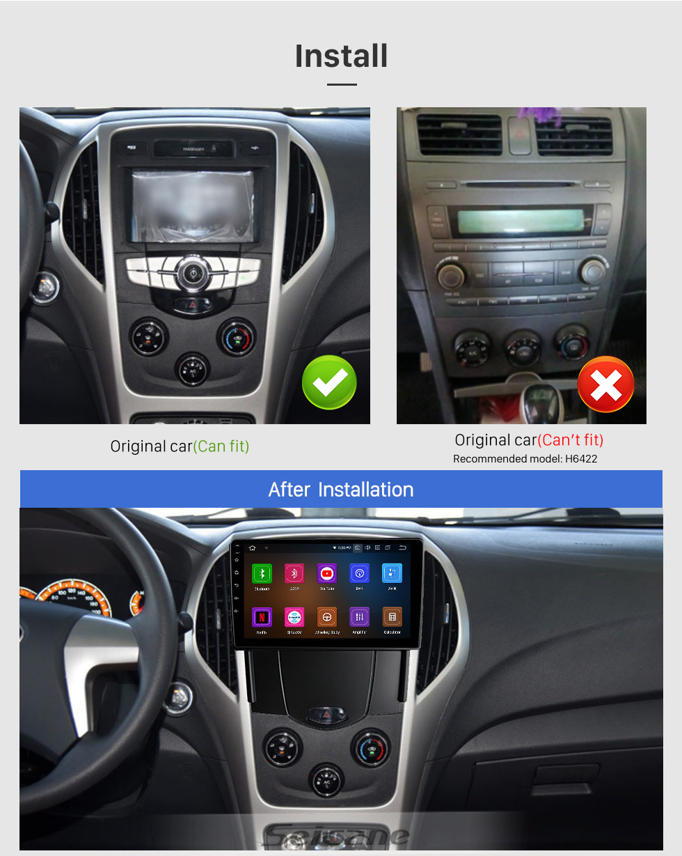 Seicane HD Touchscreen 9 inch Android 13.0 For 2014-2015 BYD F3 Radio GPS Navigation System Bluetooth Carplay support Backup camera Seicane HD Touchscreen 9 inch Android 13.0 For 2014-2015 BYD F3 Radio GPS Navigation System Bluetooth Carplay support Backup camera