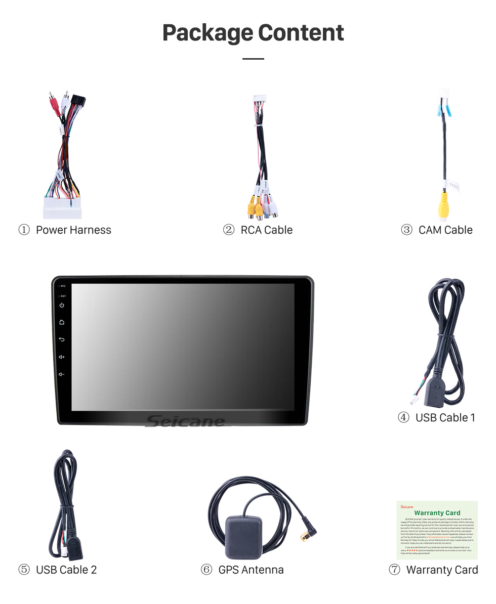 Seicane Für SEAT ALTEA LHD 2004-2015 Radio Android 10.0 HD Touchscreen 9-Zoll-GPS-Navigationssystem mit Bluetooth-Unterstützung Carplay DVR Seicane Für SEAT ALTEA LHD 2004-2015 Radio Android 10.0 HD Touchscreen 9-Zoll-GPS-Navigationssystem mit Bluetooth-Unterstützung Carplay DVR