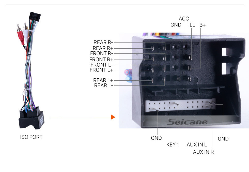 Seicane Tela sensível ao toque HD de 7 polegadas para sistema estéreo de carro GPS Navi Ford Focus 2002-2011 com câmera de visão traseira com suporte para Bluetooth