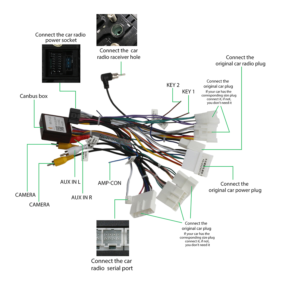 Seicane Audio de voiture à écran tactile Android 13.0 avec GPS Carplay pour 2013 Toyota Avalon LHD prise en charge Bluetooth WIFI DVR