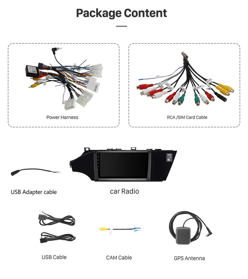 Seicane Audio de voiture à écran tactile Android 13.0 avec GPS Carplay pour 2013 Toyota Avalon LHD prise en charge Bluetooth WIFI DVR