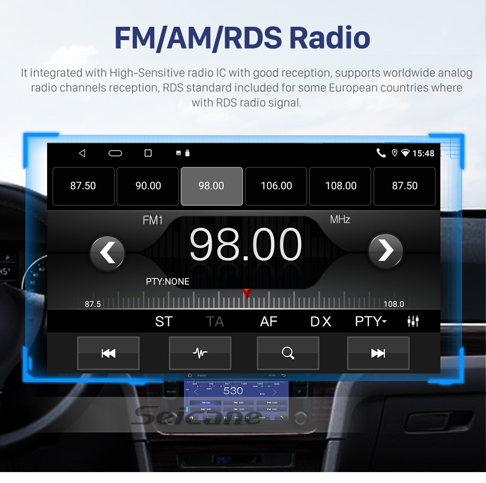 Seicane Pour 2003-2009 TOYOTA PRIUS 20 Series Radio Android 12.0 HD Écran tactile 9 pouces Système de navigation GPS avec prise en charge Bluetooth Carplay DVR