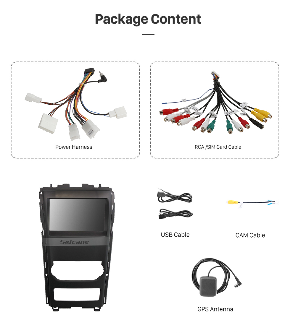 Seicane Écran tactile HD de 9 pouces pour 2012 Mahindra XUV500 Android 13.0 Radio système de navigation GPS prenant en charge la caméra de recul 3G Wifi Seicane Écran tactile HD de 9 pouces pour 2012 Mahindra XUV500 Android 13.0 Radio système de navigation GPS prenant en charge la caméra de recul 3G Wifi