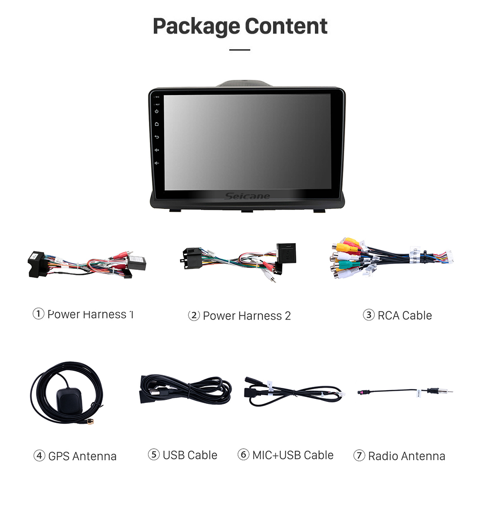 Seicane Tela sensível ao toque HD de 9 polegadas Android 11.0 para OPEL ANTARA 2008-2013 Sistema de navegação GPS por rádio Bluetooth Suporte para carplay Câmera de backup