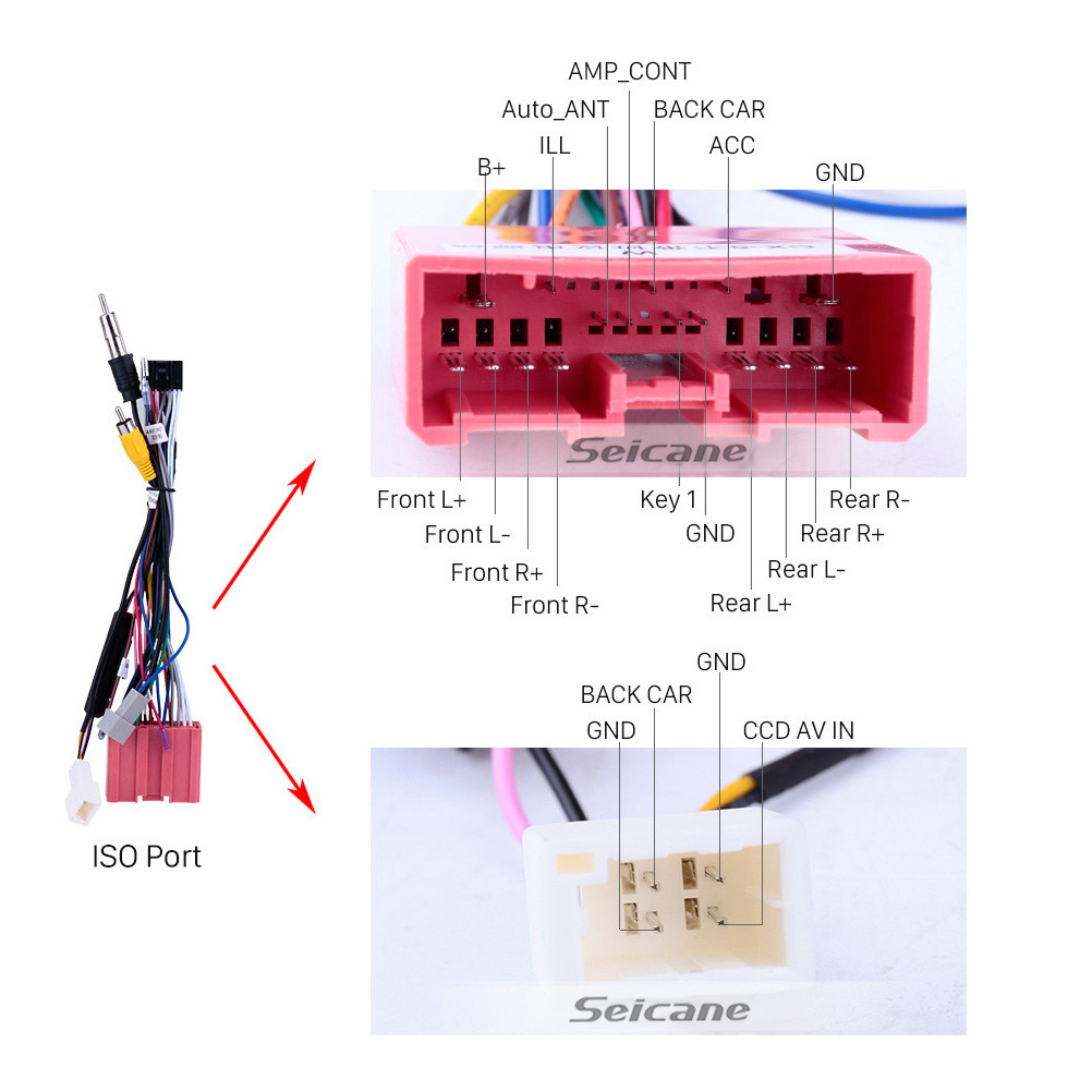 Seicane Système de navigation GPS à écran tactile Android 11.0 HD pour 2006-2008 Mazda Tribute 2008-2010 Ford Kuga avec prise en charge Bluetooth Wifi DVR caméra de recul