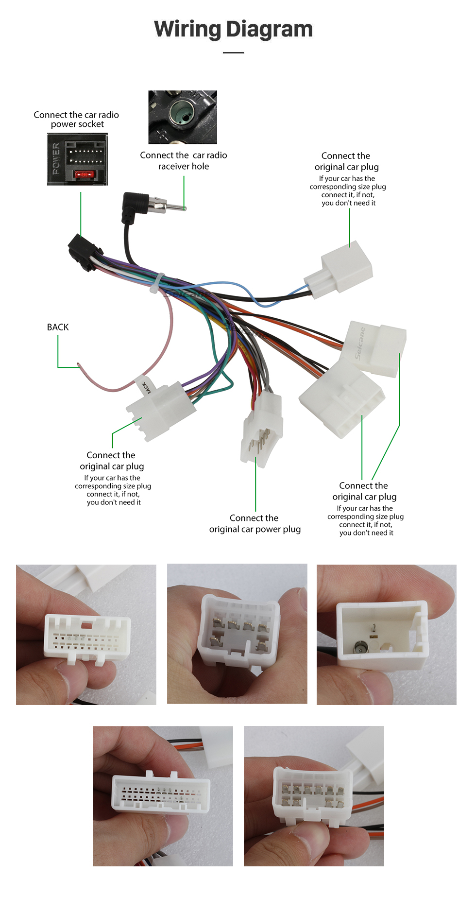 Seicane Teléfono con radio bluetooth con pantalla táctil de 9 pulgadas para 2015 Toyota Corolla AXIO FIELDER en el tablero Reproductor de DVD Soporte de navegación por radio automático Control del volante