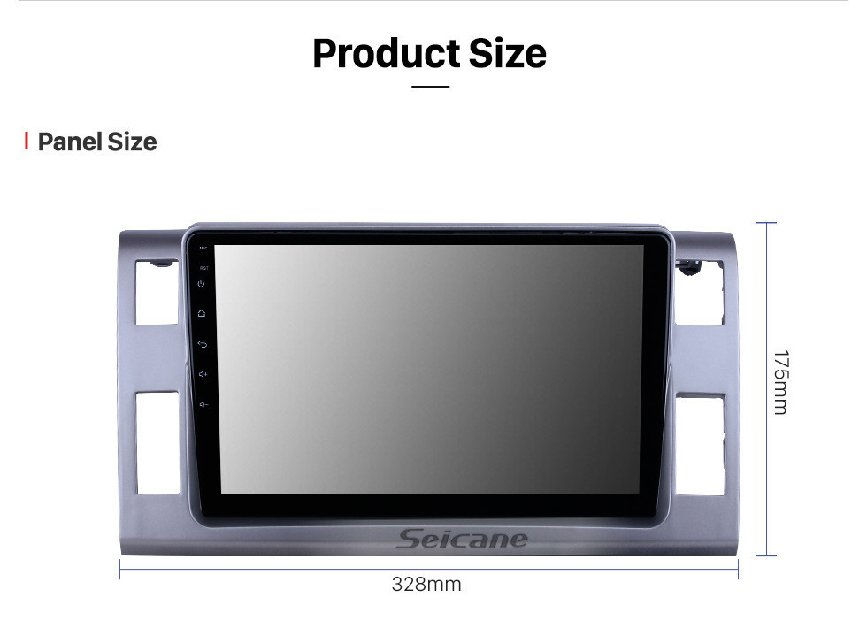 Seicane 10.1 Inch HD Touchscreen for 2006 Toyota Previa Estima Tarago LHD car stereo system with bluetooth support Steering Wheel Control  