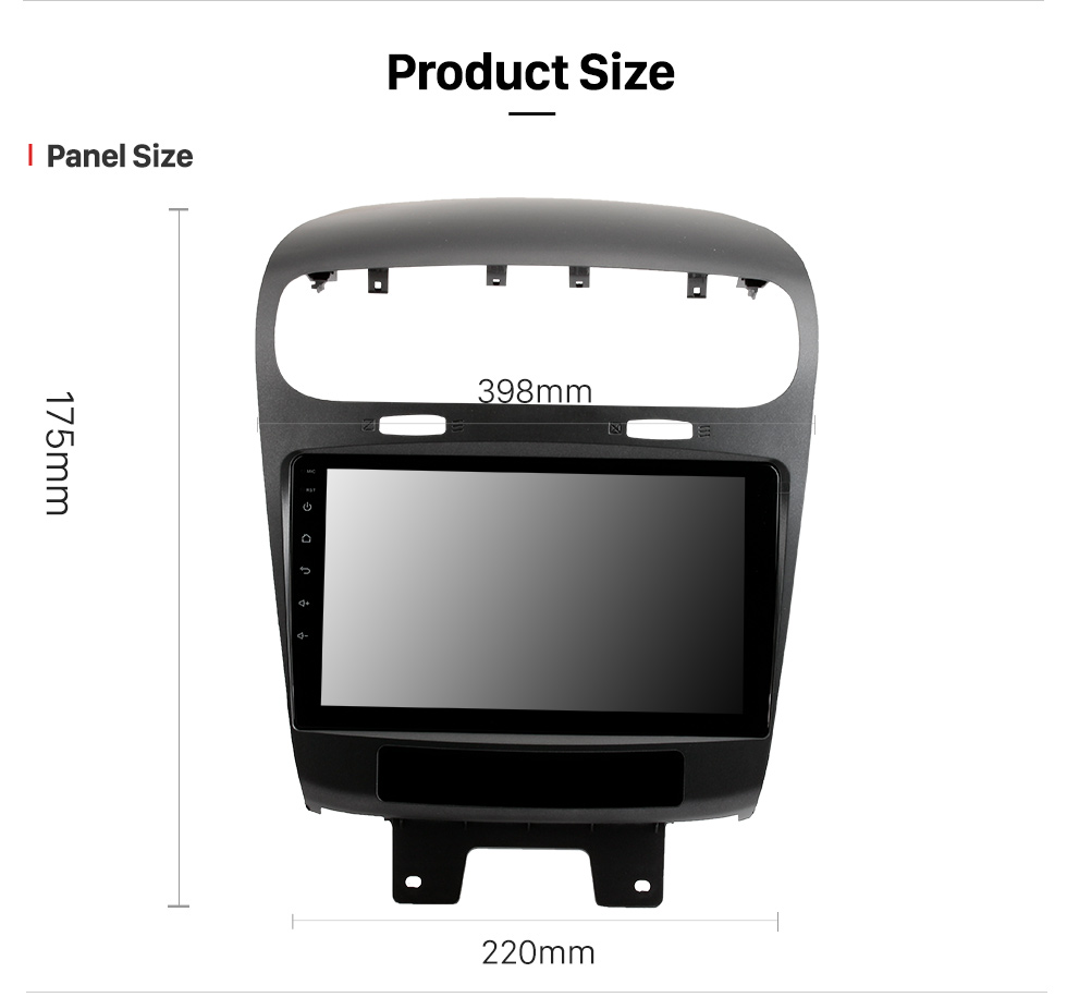 Seicane 9-дюймовый сенсорный экран HD для 2011-2020 Dodge Journey JC GPS-навигационная система Автомобильное радио Bluetooth 3G Wi-Fi Высокоскоростная поддержка DVR Камера заднего вида