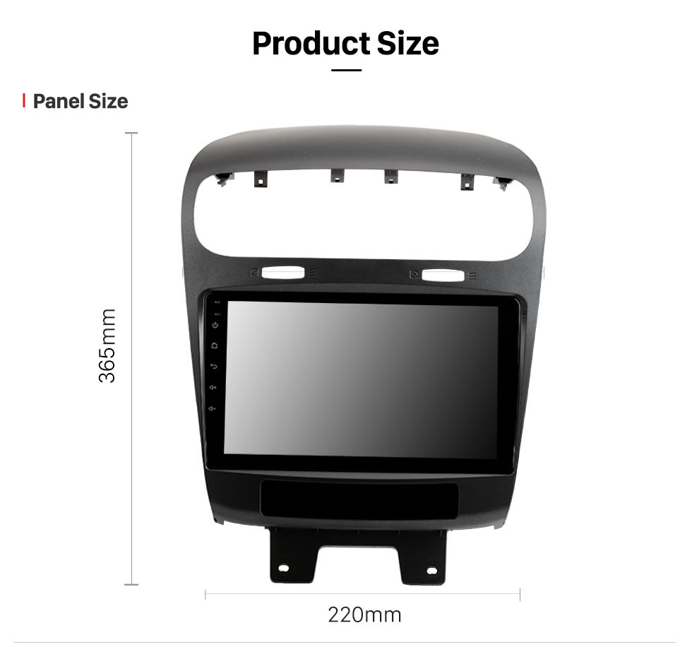 Seicane Pantalla táctil HD de 9 pulgadas Android 13.0 para 2011-2020 Dodge Journey JC 2012-2014 FIAT FREEMONT Radio Sistema de navegación GPS Soporte Bluetooth Carplay Cámara de respaldo