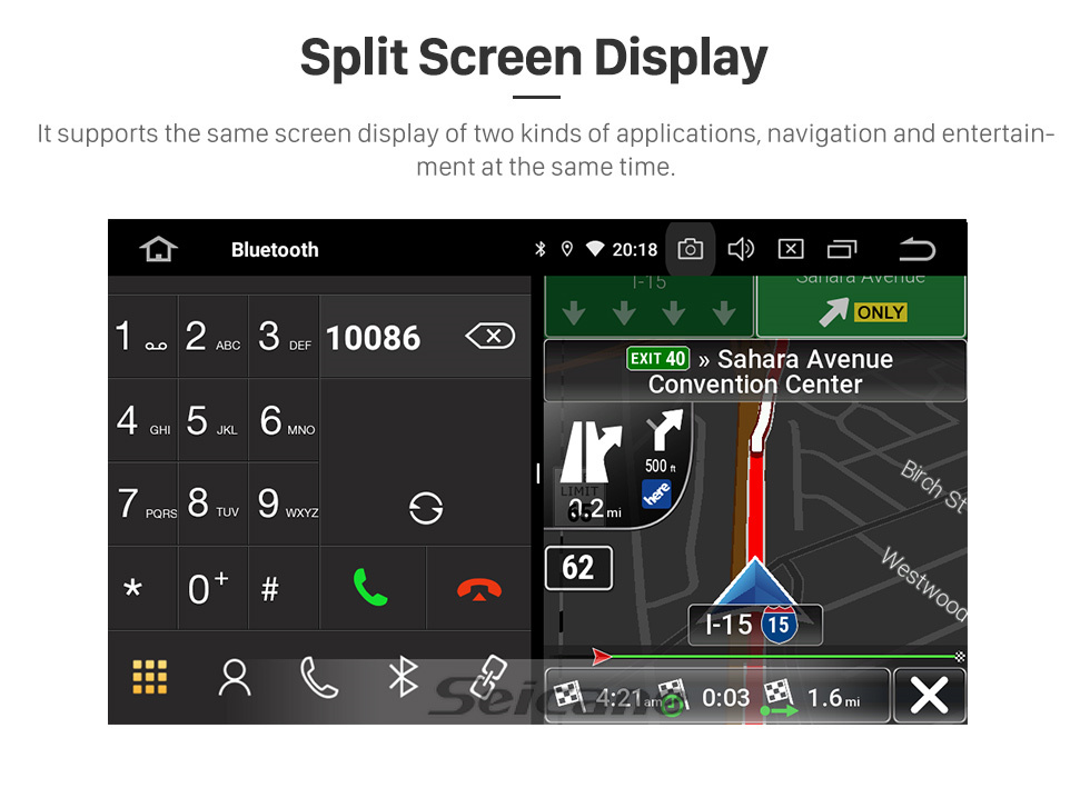 Seicane Tela sensível ao toque HD 9 polegadas Android 13.0 para 2011-2020 Dodge Journey JC 2012-2014 FIAT FREEMONT Rádio GPS Sistema de Navegação Bluetooth Carplay suporte câmera de backup