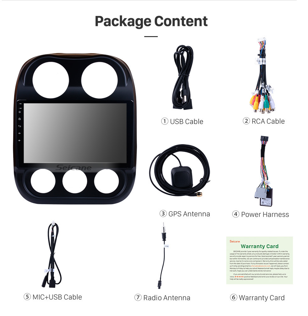 Seicane 10,1 polegadas Android 9.0 1024 * 600 Touch Screen 2014 2015 Jeep Compass Rádio Bluetooth sistema de navegação GPS com OBD2 DVR 4G WIFI Steering Wheel Control backup Camera Espelho Fazer a ligação Seicane 10,1 polegadas Android 9.0 1024 * 600 Touch Screen 2014 2015 Jeep Compass Rádio Bluetooth sistema de navegação GPS com OBD2 DVR 4G WIFI Steering Wheel Control backup Camera Espelho Fazer a ligação