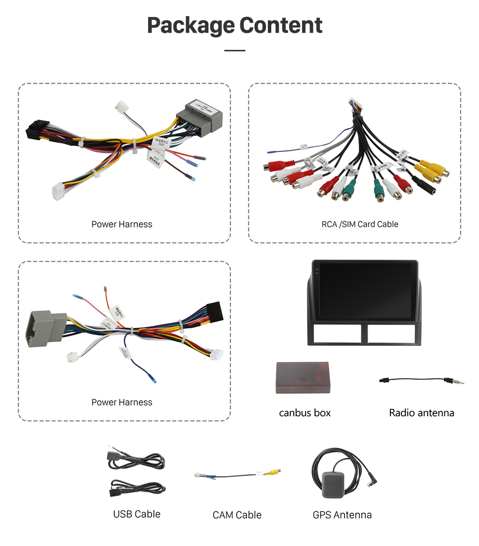 Seicane Pantalla táctil HD de 9 pulgadas para Jeep Grand Cherokee 2004-2005 autoradio reproductor de dvd para automóvil con reparación de radio de automóvil wifi soporte de actualización Cámara de visión trasera