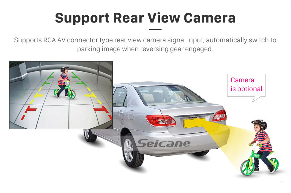 Seicane 9 polegadas HD Touchscree para 2017-2021 SUZUKI SPACIA auto-rádio auto-rádio bluetooth para carro com GPS com suporte para câmera de visão traseira
