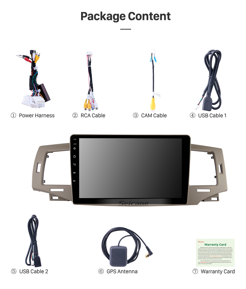 Seicane Écran tactile HD de 9 pouces pour 2009-2021 HONDA INSIGHT LHD autoradio stéréo Bluetooth Android voiture GPS Navigation Support DVR